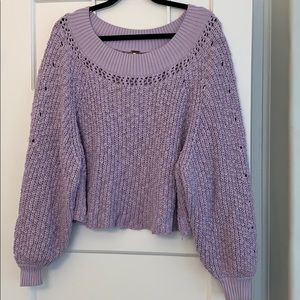Free People oversized cropped sweater